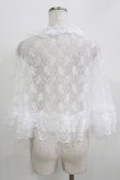 画像3: MARBLE / レースフリルケープ  ホワイト H-26-03-24-038-GO-JA-KB-ZH (3)