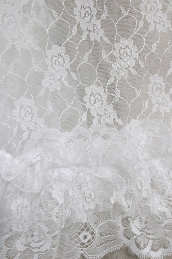 画像4: MARBLE / レースフリルケープ  ホワイト H-26-03-24-038-GO-JA-KB-ZH (4)