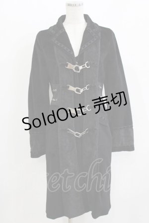 画像: Rozen Kavalier / リブ切替別珍コート  ブラック H-26-03-24-039-OO-CO-KB-ZH