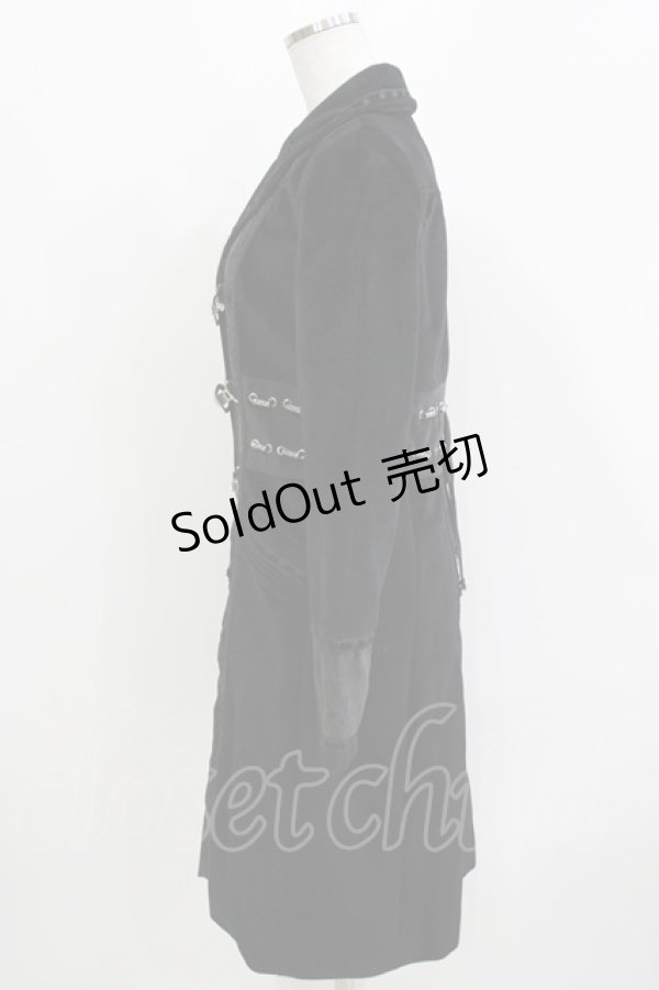 画像2: Rozen Kavalier / リブ切替別珍コート  ブラック H-26-03-24-039-OO-CO-KB-ZH (2)