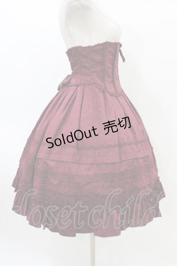 画像3: Innocent World / バロックジャガードコルセットアンサンブル M ボルドー H-26-03-24-1026-IW-SK-NS-ZH (3)