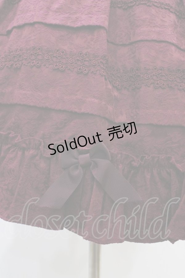 画像5: Innocent World / バロックジャガードコルセットアンサンブル M ボルドー H-26-03-24-1026-IW-SK-NS-ZH (5)