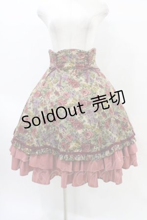 画像: Victorian maiden / フォレストローズスカート Free グレイベージュ×コーラルレッド Gray Beige x Coral Red H-26-03-24-1027-CL-SK-NS-ZH