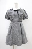 画像1: evelyn / ギンガムリボンワンピース Free ブラック H-26-03-24-1032-LO-OP-NS-ZH (1)