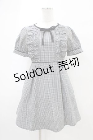 画像: evelyn / ギンガムリボンワンピース Free ブラック H-26-03-24-1032-LO-OP-NS-ZH