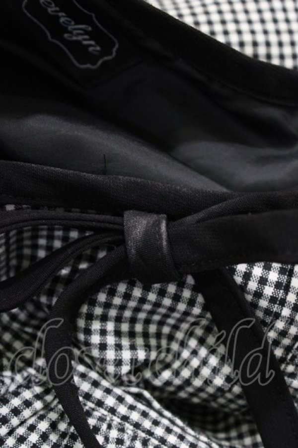 画像5: evelyn / ギンガムリボンワンピース Free ブラック H-26-03-24-1032-LO-OP-NS-ZH (5)