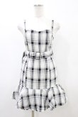 画像1: titty&Co. / チェックワンピース Free オフ/ブラック H-26-03-24-1037-LO-OP-NS-ZH (1)
