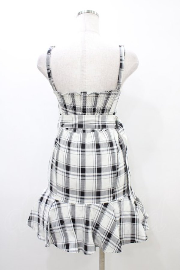 画像2: titty&Co. / チェックワンピース Free オフ/ブラック H-26-03-24-1037-LO-OP-NS-ZH (2)