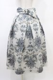 画像1: an another angelus / インテリアフラワー柄タックスカート Free BLUE GRAY H-26-03-24-1039-CA-SK-NS-ZH (1)