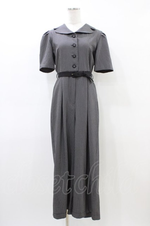 画像1: an another angelus / レトロ開衿オールインワン S BLACK H-26-03-24-1050-CA-OP-NS-ZH (1)