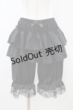 画像: m petit by misako / NINA'S/5分丈ドロワーズ L~LL ブラック H-26-03-24-1053-LO-PA-NS-ZH