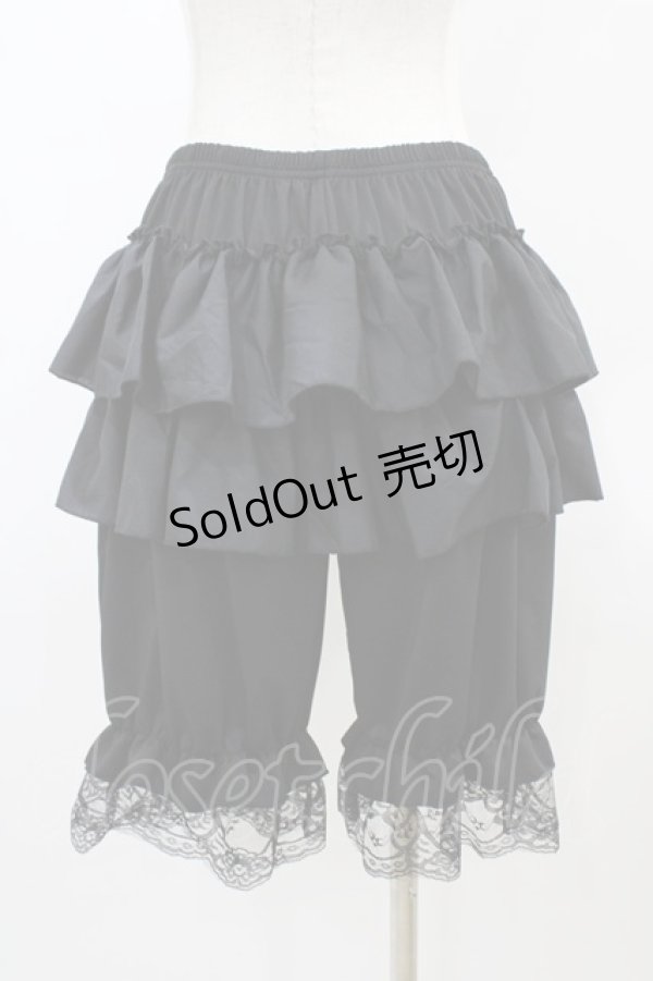 画像2: m petit by misako / NINA'S/5分丈ドロワーズ L~LL ブラック H-26-03-24-1053-LO-PA-NS-ZH (2)