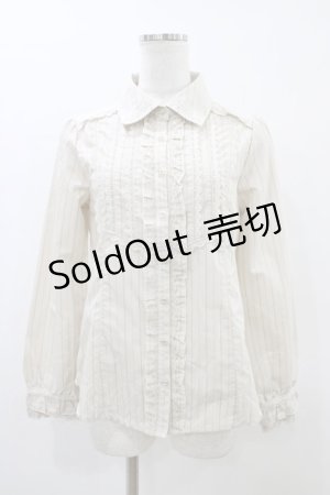 画像: axes femme / ストライプブラウス M 生成り H-26-03-24-1059-AX-BL-NS-ZH