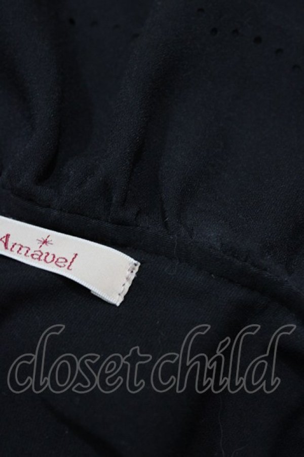 画像3: Amavel / ラッフルフリルカットソー Free ブラック H-26-03-24-1063-CA-TO-NS-ZH (3)