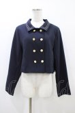 画像1: Fi.n.t / チェーンステッチ使いダブル釦ショートジャケット Free NAVY H-26-03-24-1064-CA-JA-NS-ZH (1)