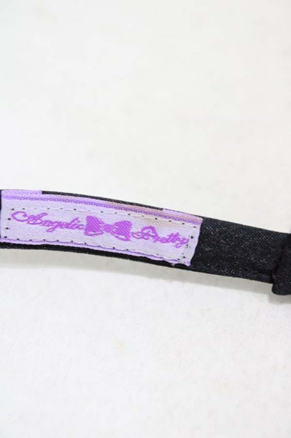 画像3: Angelic Pretty / DotチュールRibbonカチューシャ  ブラック H-26-03-24-1008-AP-AC-NS-ZH (3)