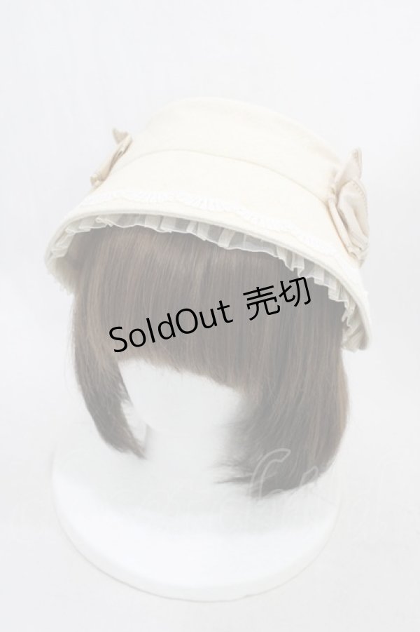 画像1: アノンハット / 小公女のボンネット  生成り H-26-03-24-1009-0-AC-NS-ZH (1)