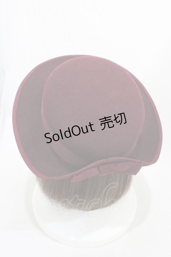 画像2: Victorian maiden / エレガントリボンキャノチェ  ボルドー H-26-03-24-1010-CL-AC-NS-ZH (2)