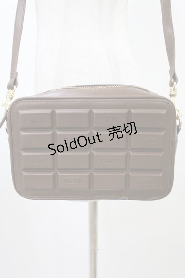 画像3: Maison de FLEUR / ショコラショルダーバッグ  ブラウン H-26-03-24-1011-LO-BG-NS-ZH (3)