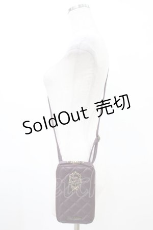 画像: axes femme / ローズモチーフポシェット  ワイン H-26-03-24-1012-AX-BG-NS-ZH