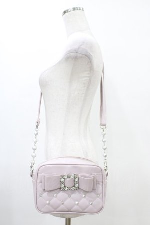 画像: NOEMIE / お嬢さんビジューリボンショルダーバッグ  ピンク H-26-03-24-1013-LO-BG-NS-ZH