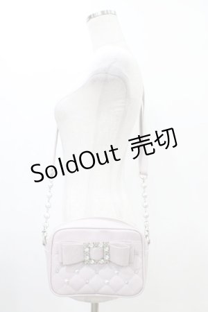 画像: NOEMIE / お嬢さんビジューリボンショルダーバッグ  ピンク H-26-03-24-1013-LO-BG-NS-ZH