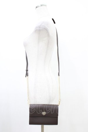 画像: m petit by misako / AM*ハートリボンSLD  ブラウン H-26-03-24-1014-LO-BG-NS-ZH