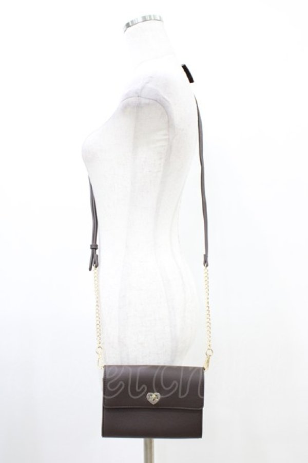 画像1: m petit by misako / AM*ハートリボンSLD  ブラウン H-26-03-24-1014-LO-BG-NS-ZH (1)