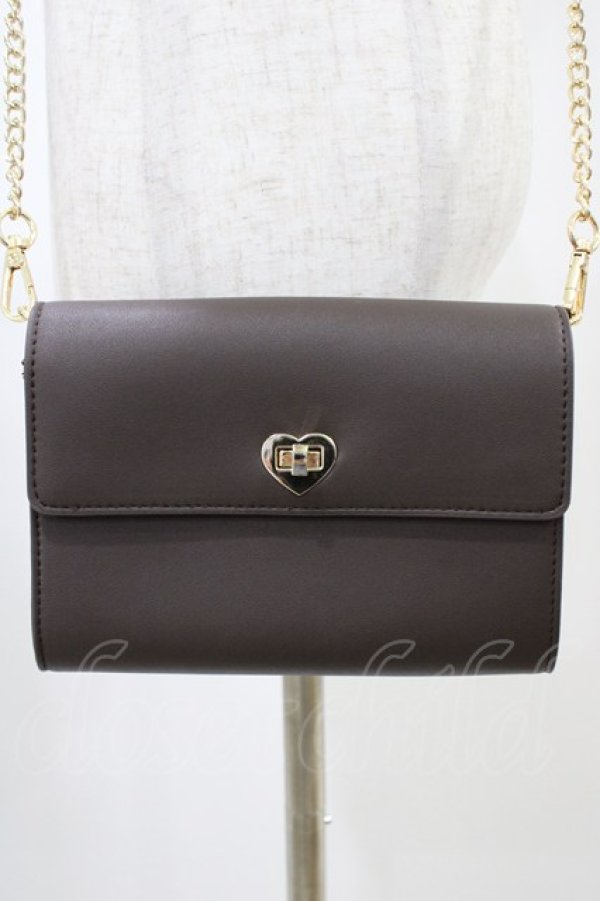 画像3: m petit by misako / AM*ハートリボンSLD  ブラウン H-26-03-24-1014-LO-BG-NS-ZH (3)