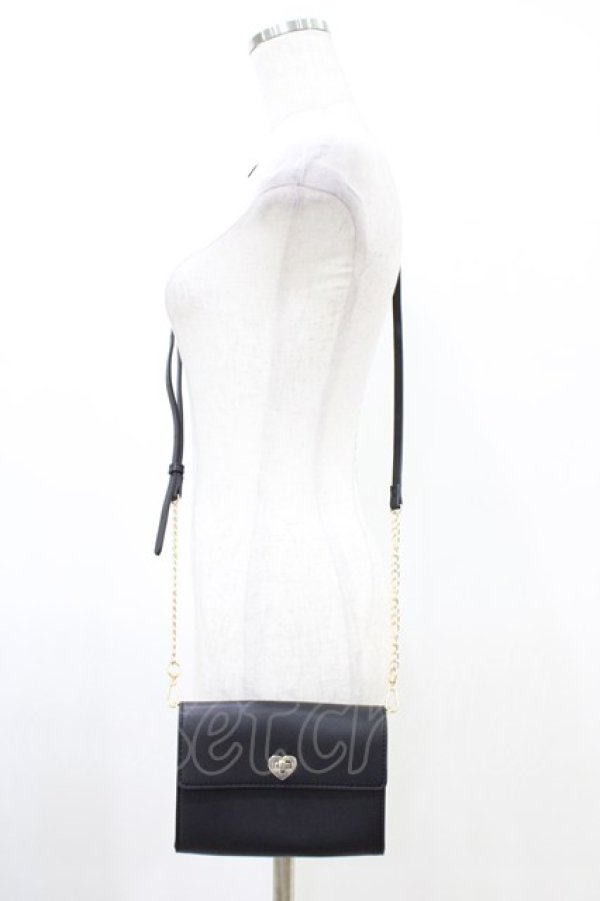 画像1: m petit by misako / AM*ハートリボンSLD  ブラック H-26-03-24-1015-LO-BG-NS-ZH (1)