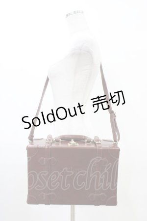 画像: Fi.n.t / ベルト使いトランクバッグ  BROWN H-26-03-24-1017-CA-BG-NS-ZH