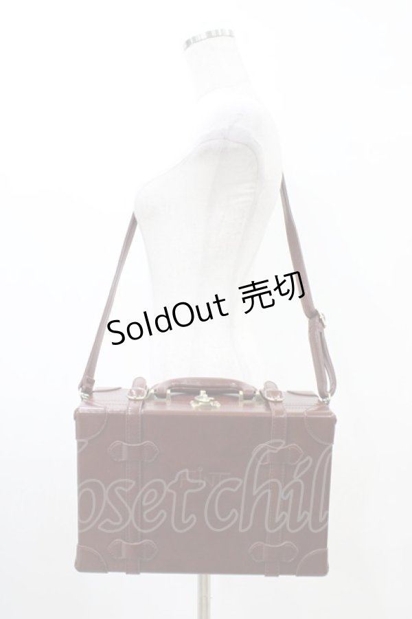 画像1: Fi.n.t / ベルト使いトランクバッグ  BROWN H-26-03-24-1017-CA-BG-NS-ZH (1)