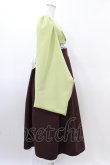 画像3: marcHenTica / 袴風ワンピースセット P グリーン/ワイン H-26-03-24-1019-LO-OP-NS-ZH (3)