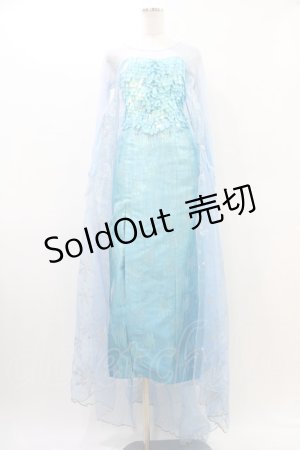 画像: Secret Honey / Snow Queen Dress (Frozen Elsa ver.) Free ブルー H-26-03-24-1020-CA-OP-NS-ZH