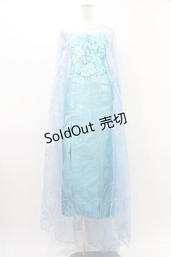 画像1: Secret Honey / Snow Queen Dress (Frozen Elsa ver.) Free ブルー H-26-03-24-1020-CA-OP-NS-ZH (1)