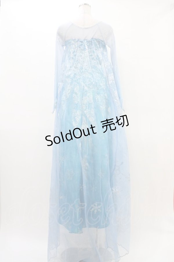 画像2: Secret Honey / Snow Queen Dress (Frozen Elsa ver.) Free ブルー H-26-03-24-1020-CA-OP-NS-ZH (2)