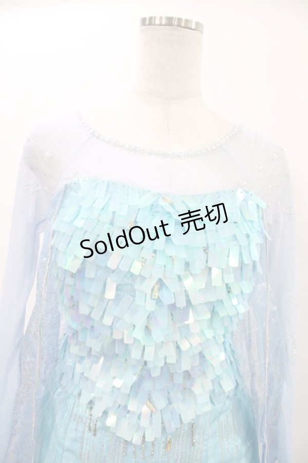 画像4: Secret Honey / Snow Queen Dress (Frozen Elsa ver.) Free ブルー H-26-03-24-1020-CA-OP-NS-ZH (4)