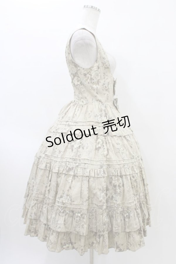 画像3: Innocent World / ロココ調コルセットジャンパースカート Free カフェオレ H-26-03-24-1024-IW-OP-NS-ZH (3)