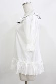 画像2: Leur Getter / グログランラインフリルカットソー  白 H-26-03-24-048-LU-TO-KB-ZH (2)