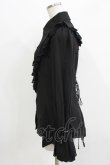 画像2: Ozz oneste / 薔薇刺繍ストライプスリーブブラウス  ブラック H-26-03-24-049-OO-BL-KB-ZH (2)