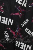 画像4: NieR Clothing / 総柄長袖シャツ  黒×紫 H-26-03-24-052-PU-BL-KB-ZH (4)