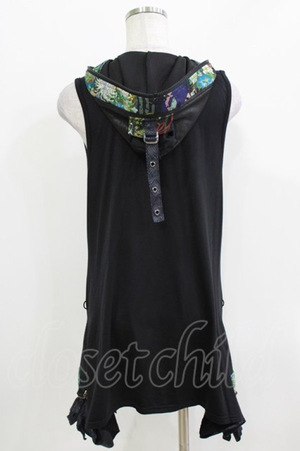 画像3: Qutie Frash / フード付チュニック  ブラック H-26-03-24-053-QU-TO-KB-ZH (3)