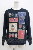 画像1: Jane Marple / Theme EMB sweatshirt  ネイビー H-26-03-24-056-JM-TO-KB-ZH (1)