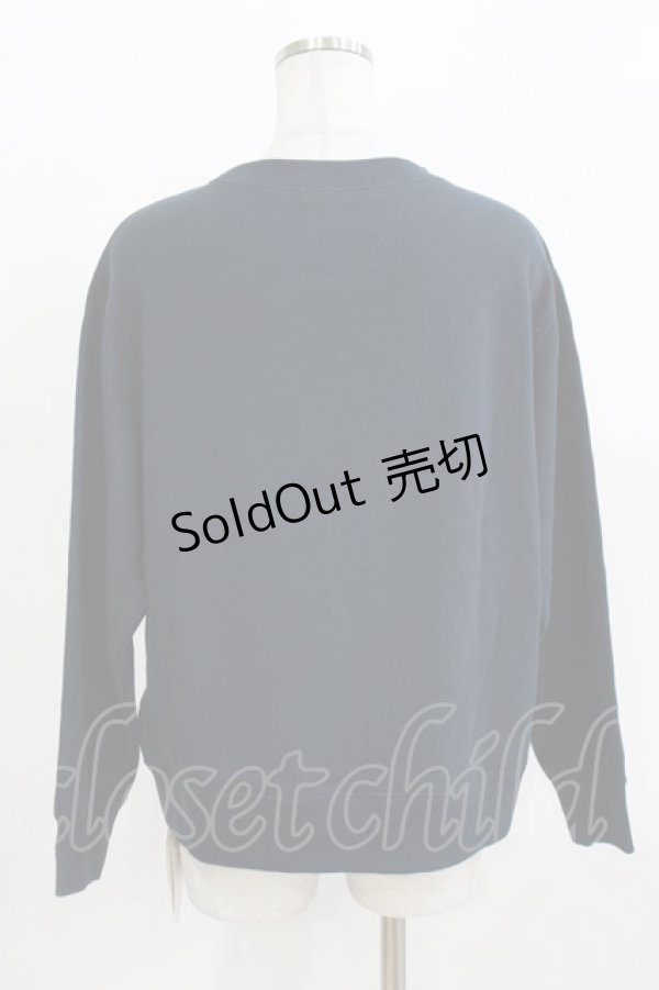 画像3: Jane Marple / Theme EMB sweatshirt  ネイビー H-26-03-24-056-JM-TO-KB-ZH (3)
