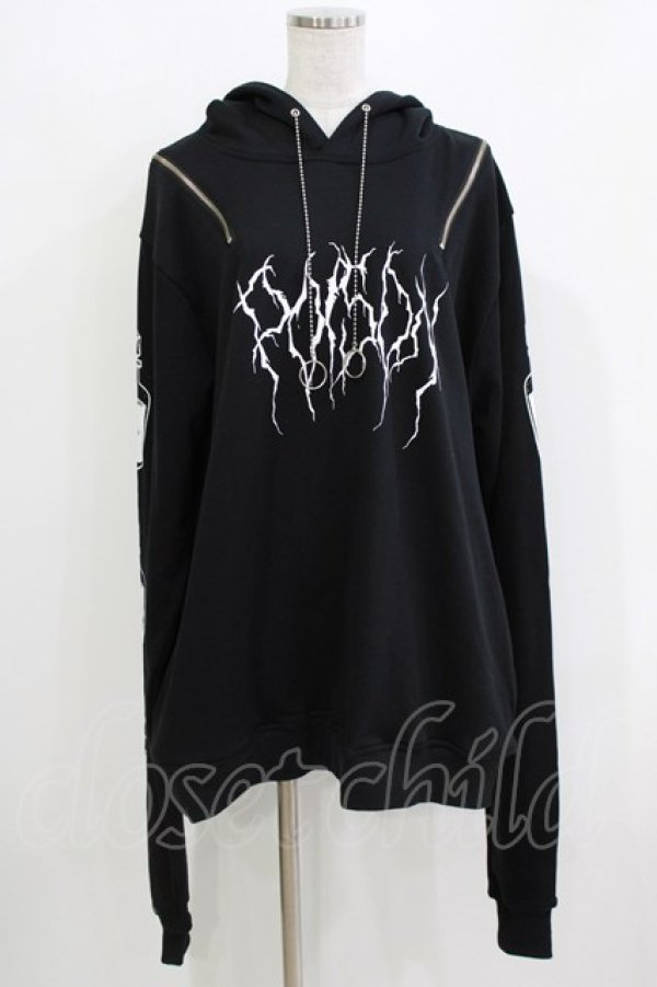 画像1: REFLEM / poisonボトルプリントパーカー FREE 黒 H-26-03-24-058-PU-TO-AK-ZH (1)