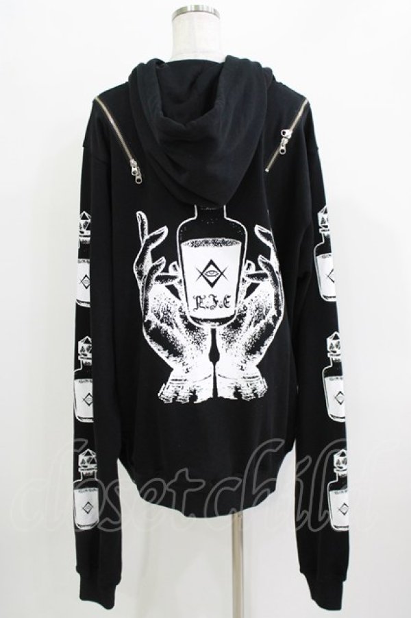 画像3: REFLEM / poisonボトルプリントパーカー FREE 黒 H-26-03-24-058-PU-TO-AK-ZH (3)