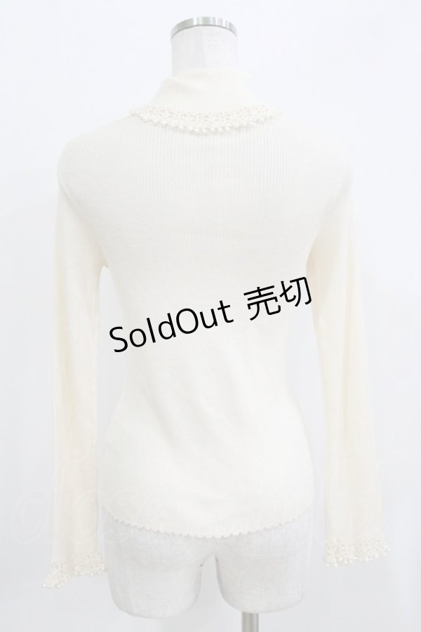 画像3: Leur Getter / パール付タートルニット  アイボリー H-26-03-24-062-LU-TO-KB-ZH (3)