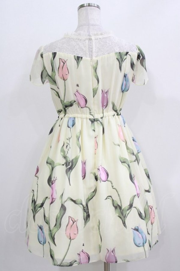 画像3: MILK / チューリーロマンスワンピース  クリームシャーベット H-26-03-24-006-ML-OP-KB-ZH (3)