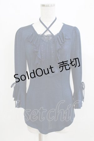 画像: Rozen Kavalier / バック刺繍トップス  ネイビー H-26-03-24-065-OO-TO-KB-ZH