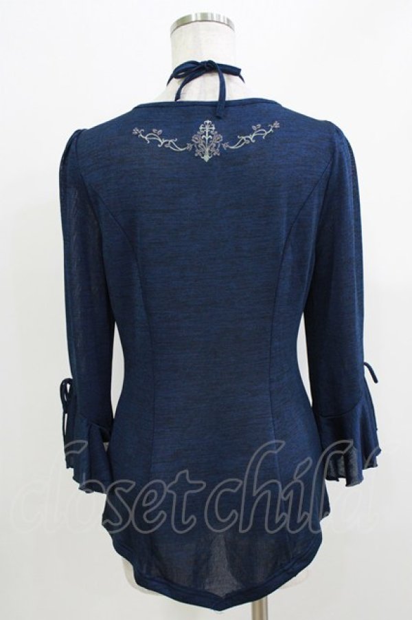 画像3: Rozen Kavalier / バック刺繍トップス  ネイビー H-26-03-24-065-OO-TO-KB-ZH (3)
